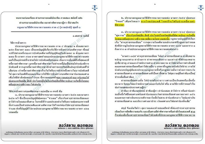 สรุปทบทวนก่อนเรียน ข้อ6. วิแพ่ง ภาค4 ชุดที่1